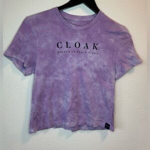NWOT Cloak Hidden in Plain Sight Purple Tie Dye Shirt Markiplier